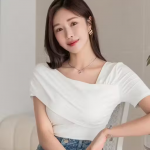 Women's White Solid Color Asymmetrical Ruched Stretchy Basic Short Sleeve T-Shirt By Istyle Can