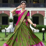 NEW ARRIVAL DOLA SILK WEDDING WEAR ETHNIC ATTIRE SEMI STITCHED LEHENGA CHOLI DUPATTA SET WITH (UN STITCHED BLOUSE PIECE)