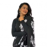 New Fancy Georgette Print Saree