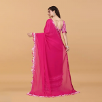 Ruffle saree