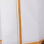 MENS UNSTITCHED GOLDEN BORDER 2 METER DHOTI