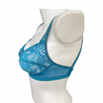 Teal Floral Lace Wire-Free Bralette