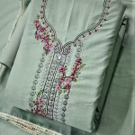 Floral Embroidery Work Dress Material
