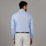 Solid Cotton Slim Fit Mens Formal Shirt