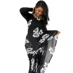 New Fancy Georgette Print Saree