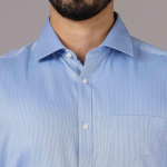 Solid Cotton Slim Fit Mens Formal Shirt