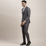 Men Slim-Fit Single-Breasted Two-Piece Formal Suit